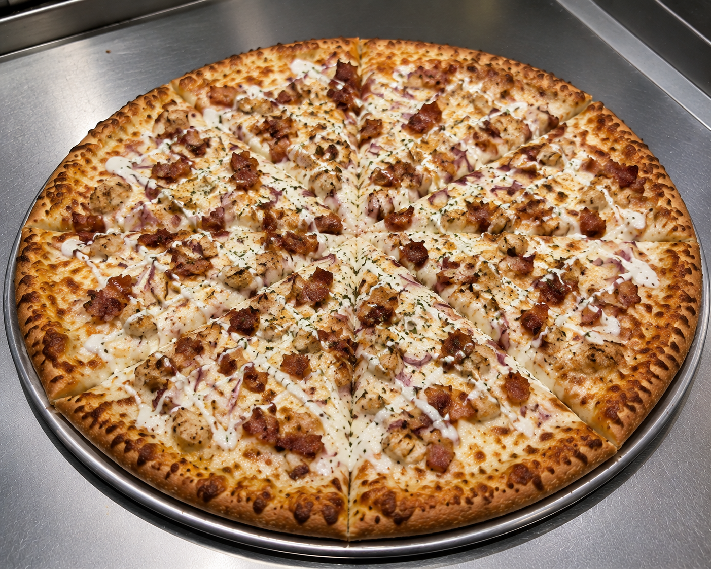 Chicken Bacon Ranch Pizza